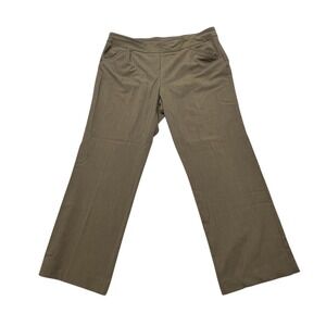 Briggs Women Dress Pant Slacks Size 18 Olive‎ Green Career Workwear Casual 40x29